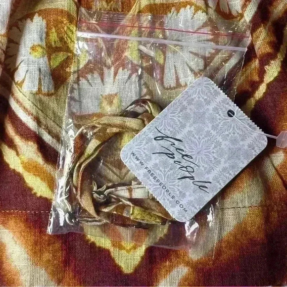 Free People Women's Kendra Cotton Printed Strapless Top Size X-Small - Picture 14 of 15